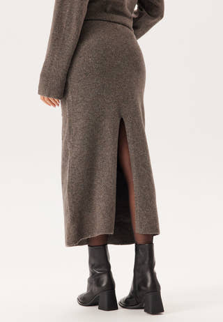 Pcnuna Mw Ankel Slit Knit Skir