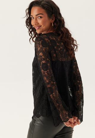 Pcolline Ls Lace O-neck Top