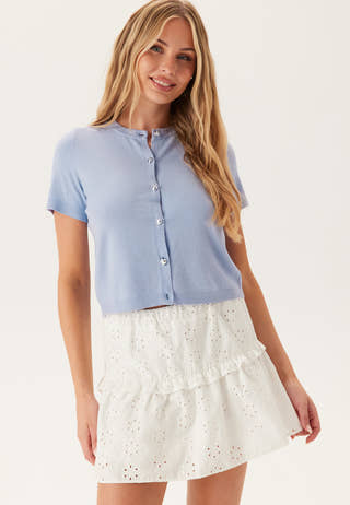 Pcorina Ss O-neck Knit Cardigan