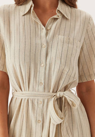 Pcpia 2/4 MIDI SHIRT DRESS