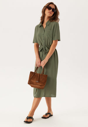 Pcpia 2/4 MIDI SHIRT DRESS