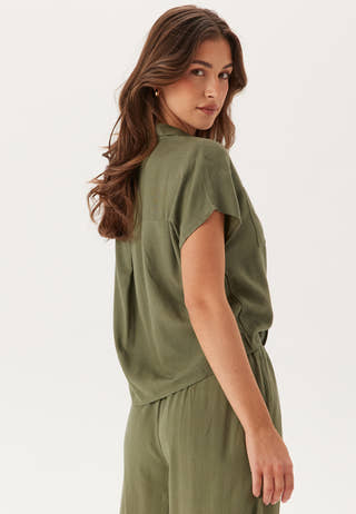 Pcpia Ss Tie Shirt Wvn Noos