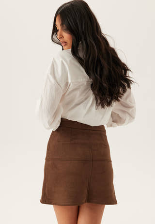 Pcrakel Brushed Hw Mini Skirt