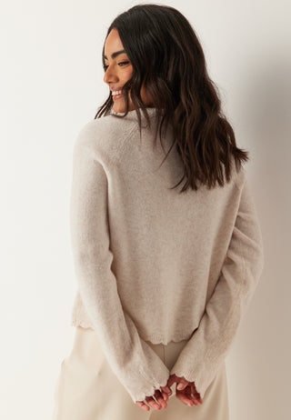 Pcrath Ls O-neck Knit Cardigan