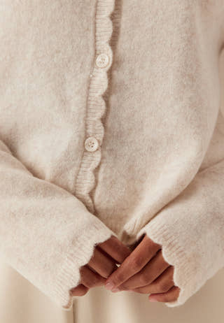 Pcrath Ls O-neck Knit Cardigan