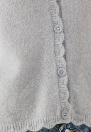 Pcrath Ls O-neck Knit Cardigan