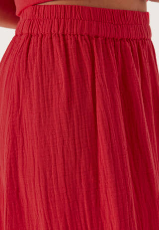 Pcsastina Hw Maxi Slit Skirt