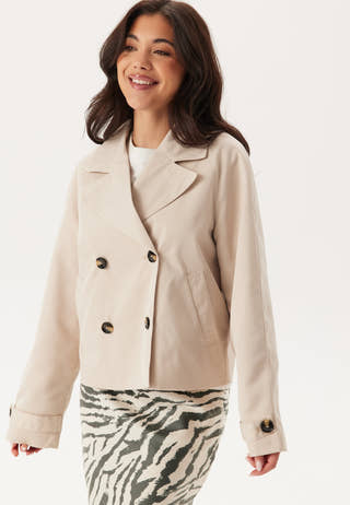 Pcscarlett Ls Short Trenchcoat