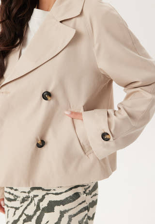 Pcscarlett Ls Short Trenchcoat