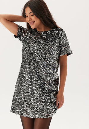 Pcserena Sequin Ss O-neck Dres