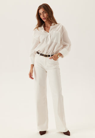 Pcsilke Mw Wide Colered Jeans