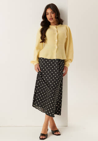 Pcsilly Ls Puff Knit Cardigan