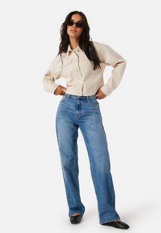 Pctessie LS denim jacket