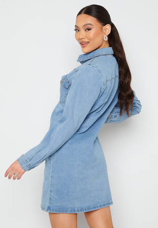 Perry L/S Denim Dress