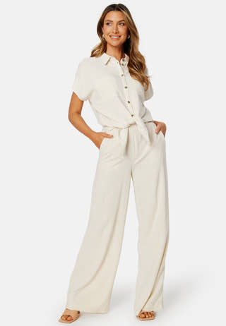 Vinsty Linen Wide Pants