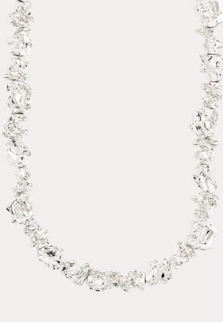 Act Recycled Necklace Silver-p