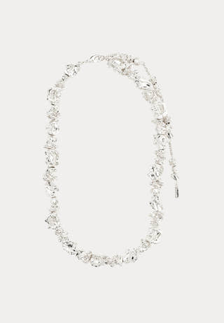 Act Recycled Necklace Silver-p