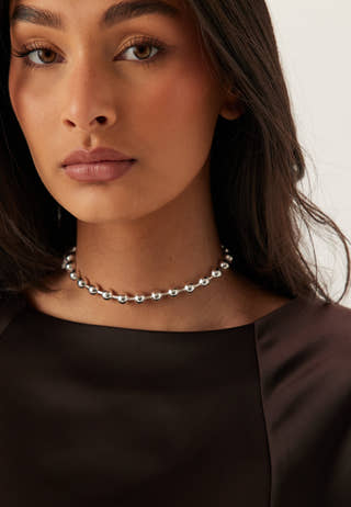 Air Necklace Silver-Plated