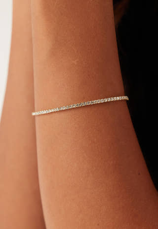 Arash Crystal Bracelet Gold-pl