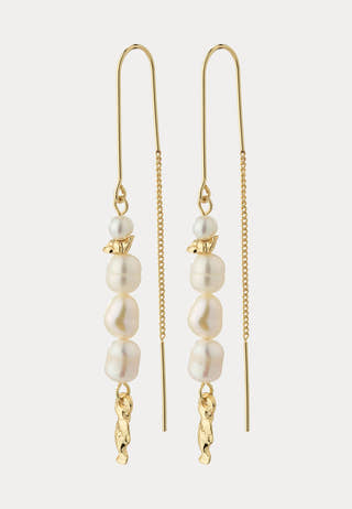 Berthe Pearl Chain Earrings Go