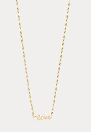 Love Necklace Gold-plated