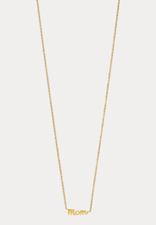 Mom Necklace Gold-plated