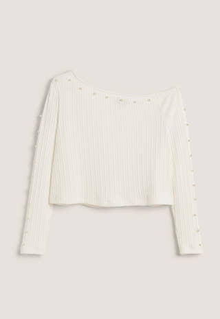 Pearl Boat Neck Top