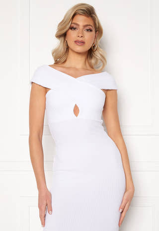 Off shoulder Rib Dress