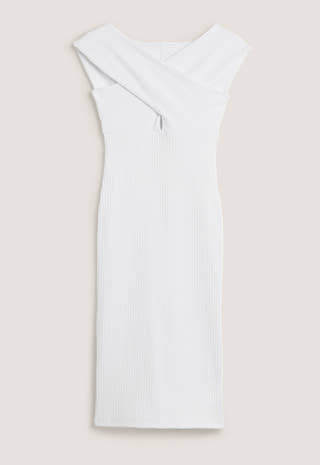 Off shoulder Rib Dress