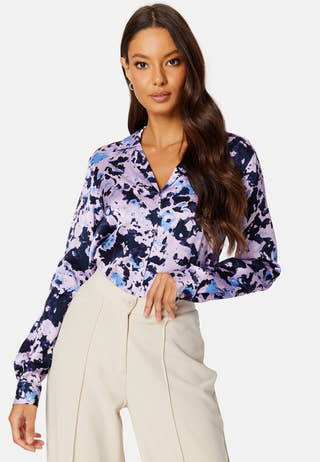 Aronia LS AOP Satin Shirt