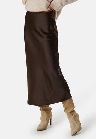 Lena High Waist Midi Skirt