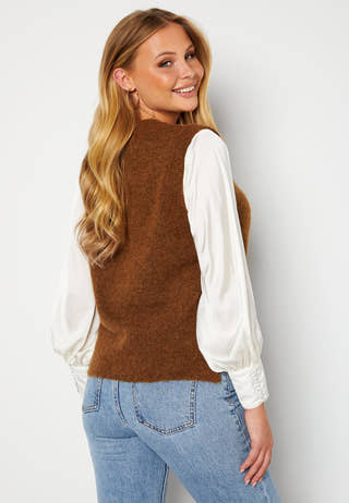 Lulu Knit Vest O-Neck