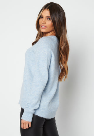 Slflulu LS Knit O-Neck