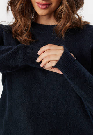 Slflulu LS Knit O-Neck