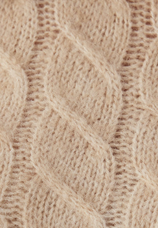 Slfalmina Ls Knit Cable Dress