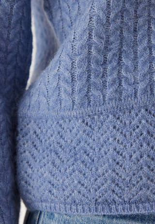 Slfalva Structure Ls Knit O-neck