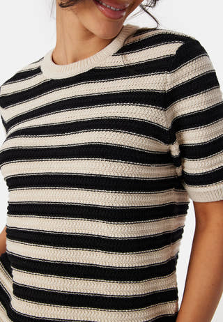 Slfdora SS knit O-Neck
