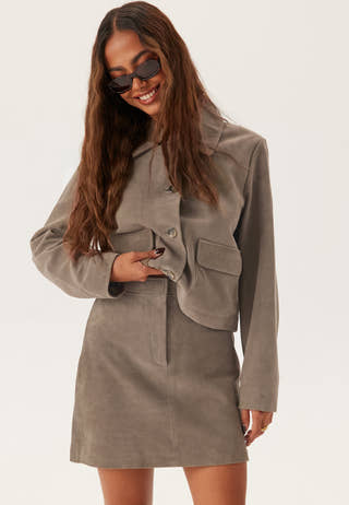 Slfkaya Mw Suede Skirt