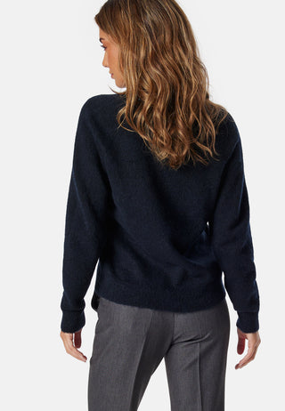 Slflulu New Ls Knit V-neck B