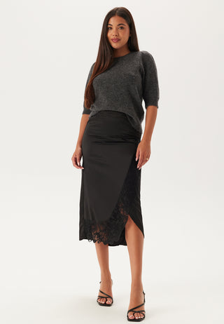 Slflulu Ss Open Back Knit O_x0