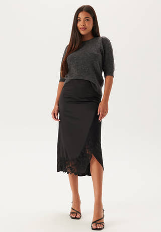 Slflulu Ss Open Back Knit O_x0