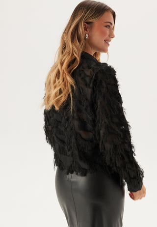 Slfmyline Ls Fluffy Cropped Sh