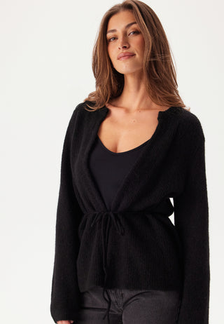 Slfsia Ras Ls Knit Belt Cardig