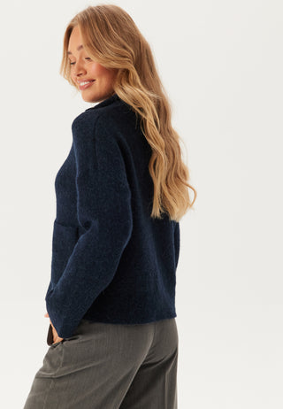 Slfsia Ras Ls Knit Zipper Card