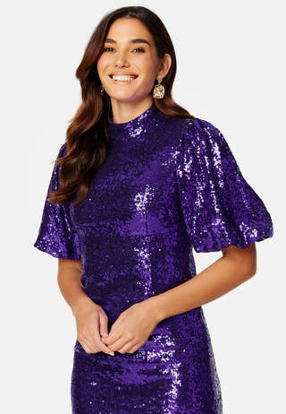 Sola 2/4 Midi Sequins Dress