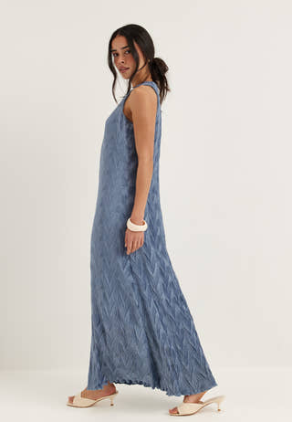 Slfanya Sl Regular Ankle Plissé Dress