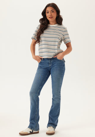 Slfessentail Striped Boxy Tee