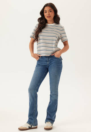 Slfessentail Striped Boxy Tee