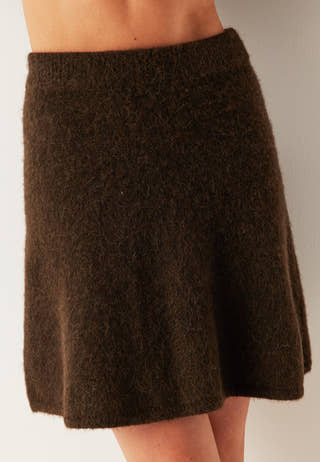 Slflulu Brushed Hw Knit Skirt