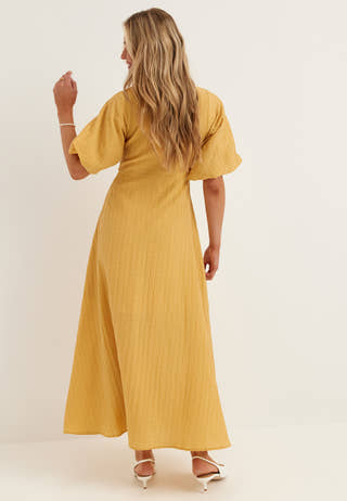 Slfmaddie Ss Closed Back Midi Dress
